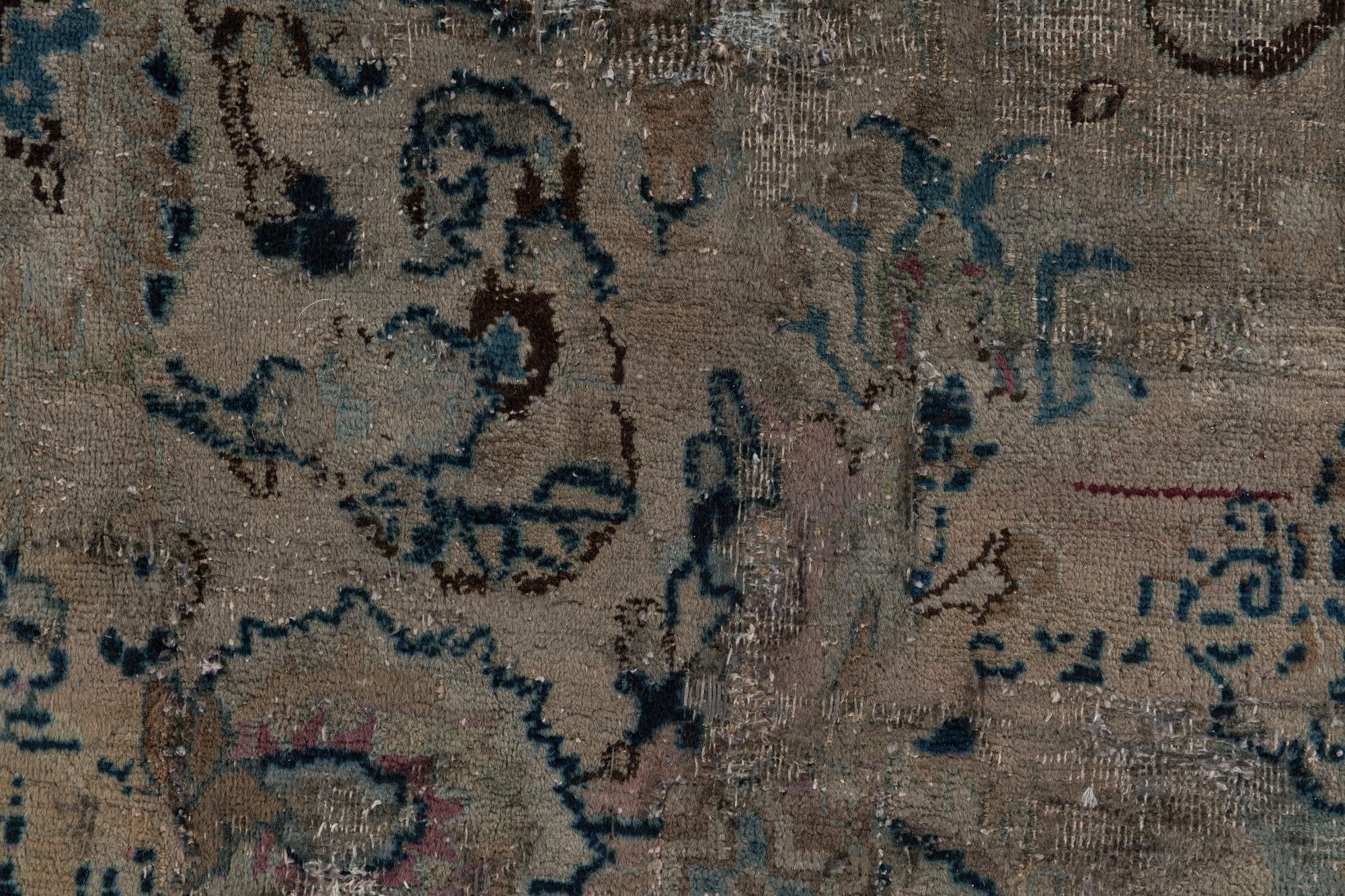 8' 5 x 13' Hand Knotted Ultra Vintage Persian Wool Rug