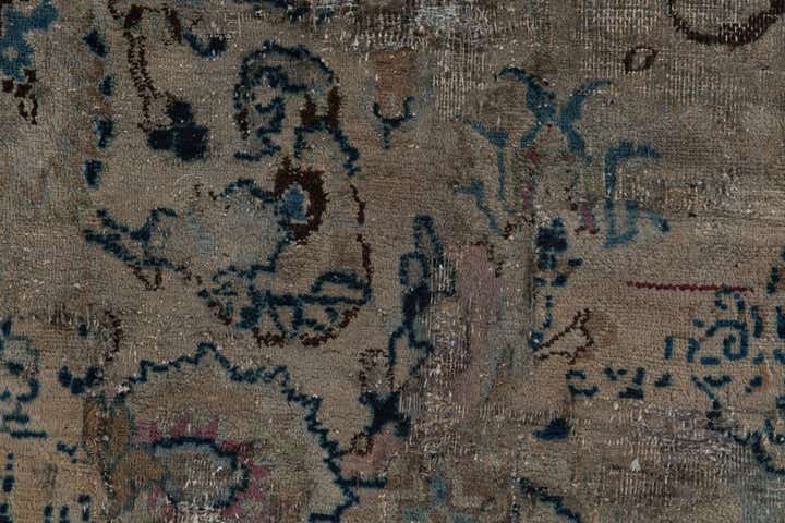 8' 5 x 13' Hand Knotted Ultra Vintage Persian Wool Rug