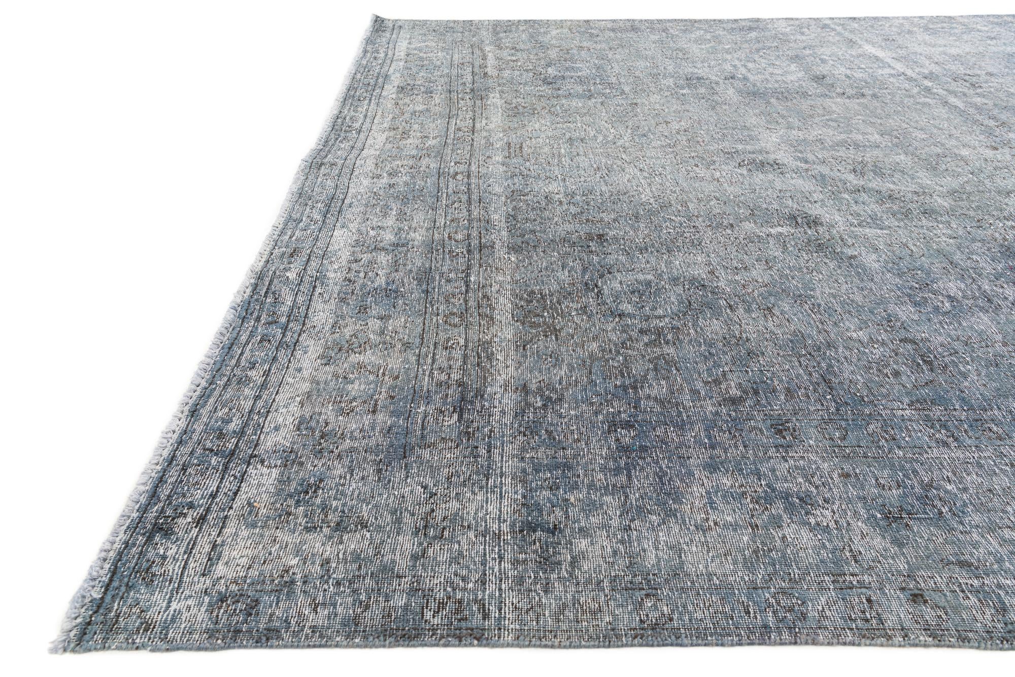 9' 10 x 12' 8 Hand Knotted Ultra Vintage Persian Wool Rug