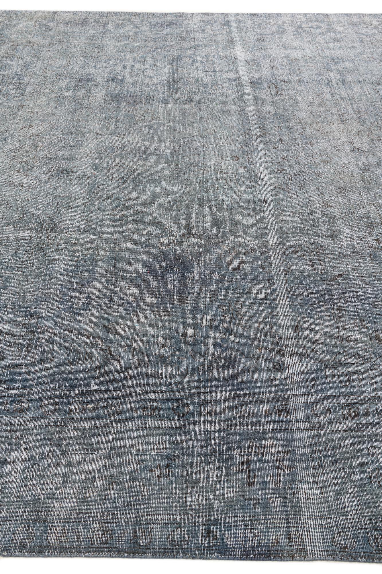 9' 10 x 12' 8 Hand Knotted Ultra Vintage Persian Wool Rug
