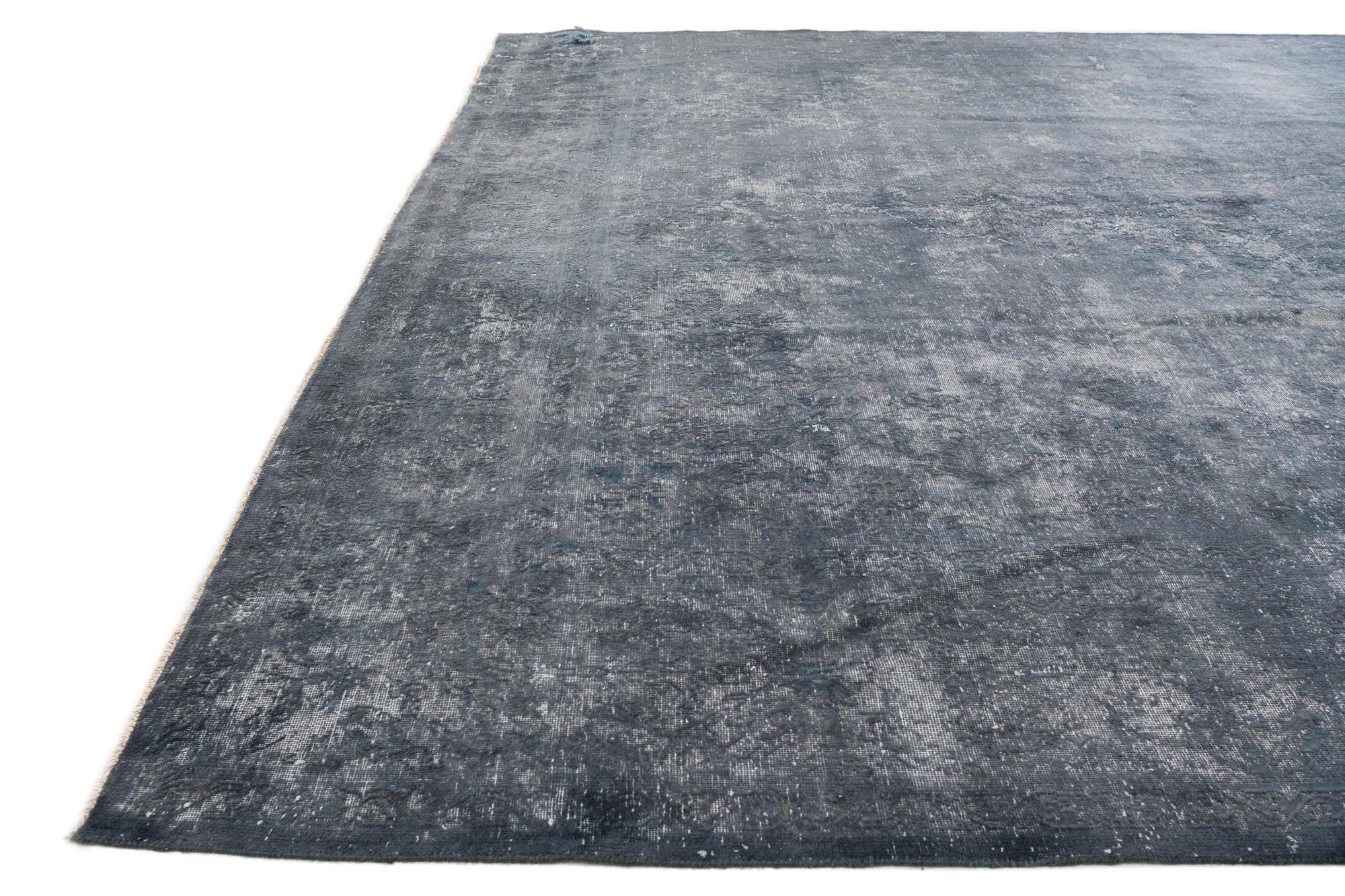 9' 10 x 12' 3 Hand Knotted Ultra Vintage Persian Wool Rug