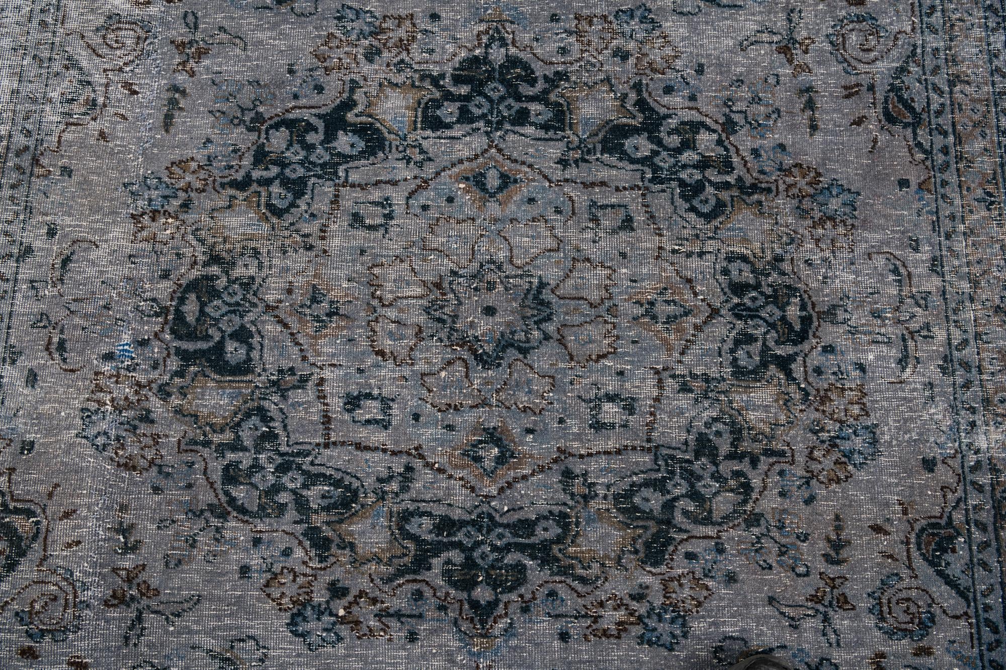 6' 8 x 9' 4 Hand Knotted Ultra Vintage Persian Wool Rug