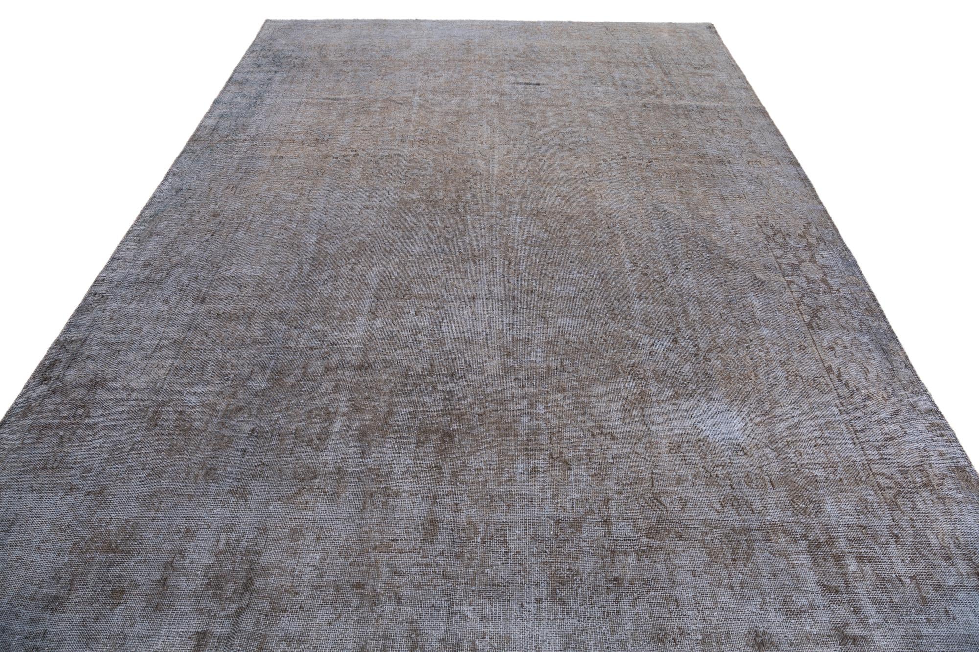 7' 10 x 10' 10 Hand Knotted Ultra Vintage Persian Wool Rug