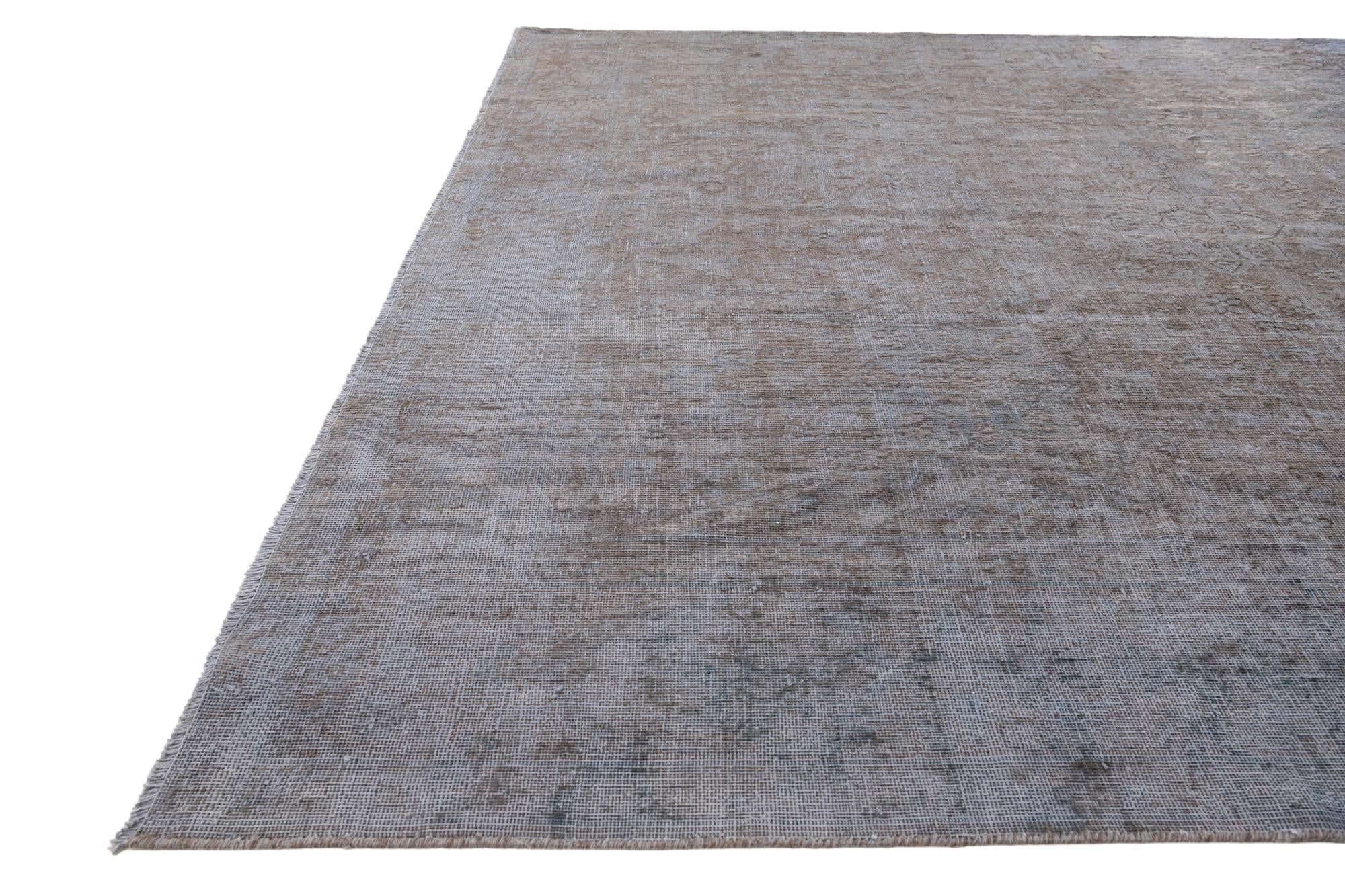 7' 10 x 10' 10 Hand Knotted Ultra Vintage Persian Wool Rug