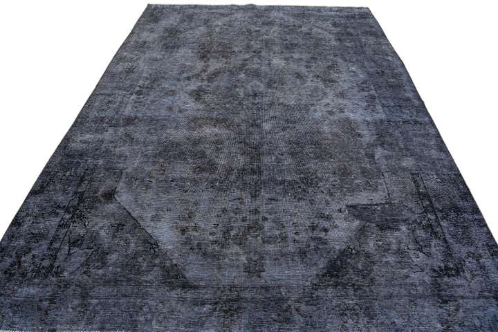 6' 9 x 9' 1 Hand Knotted Ultra Vintage Persian Wool Rug