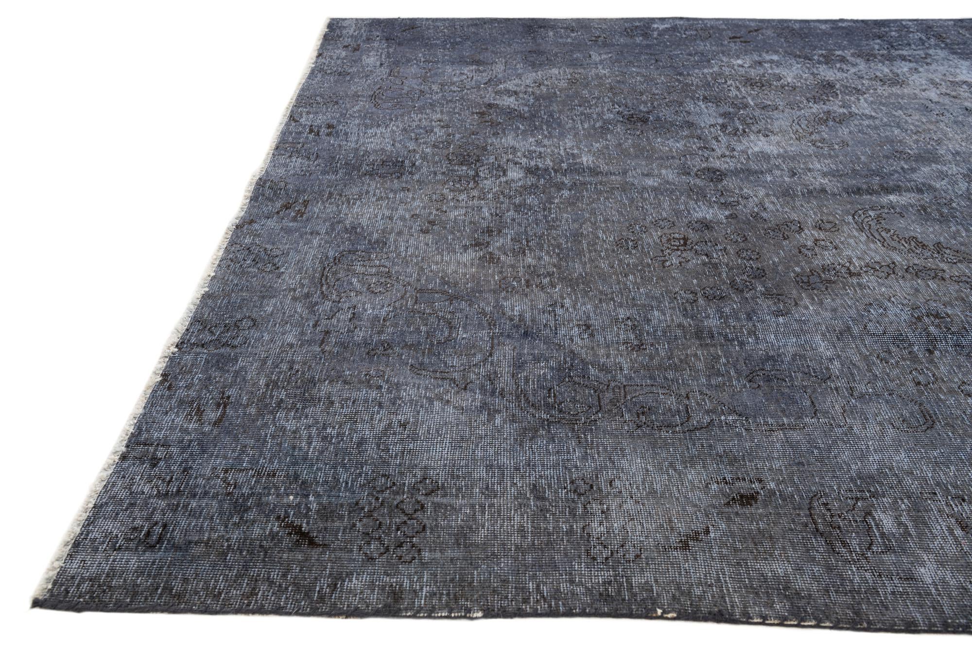 6' 9 x 9' 1 Hand Knotted Ultra Vintage Persian Wool Rug
