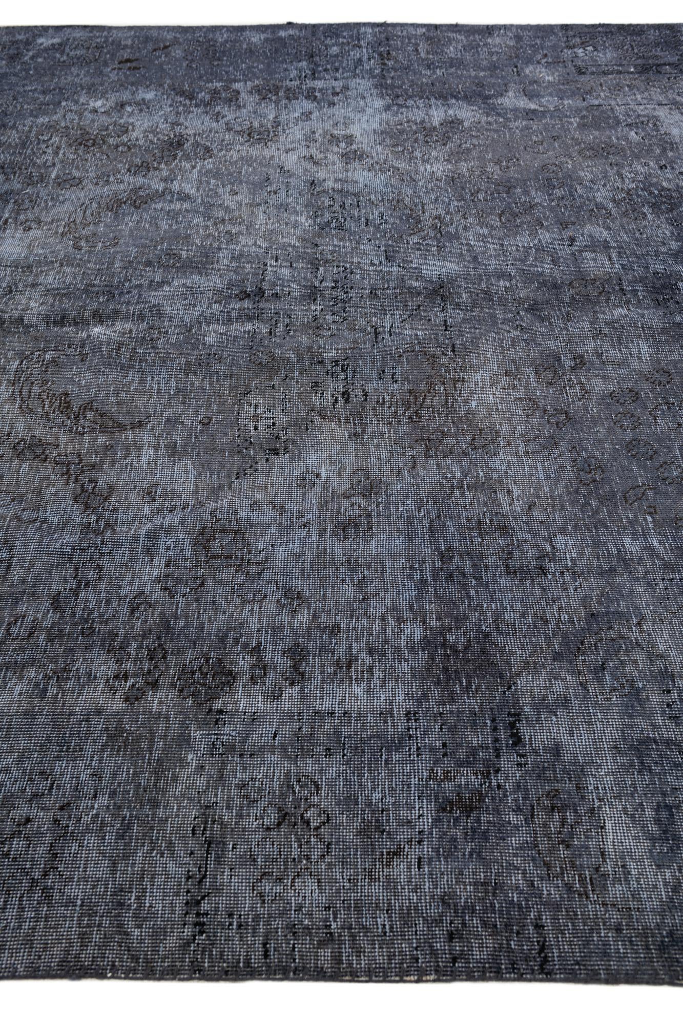 6' 9 x 9' 1 Hand Knotted Ultra Vintage Persian Wool Rug