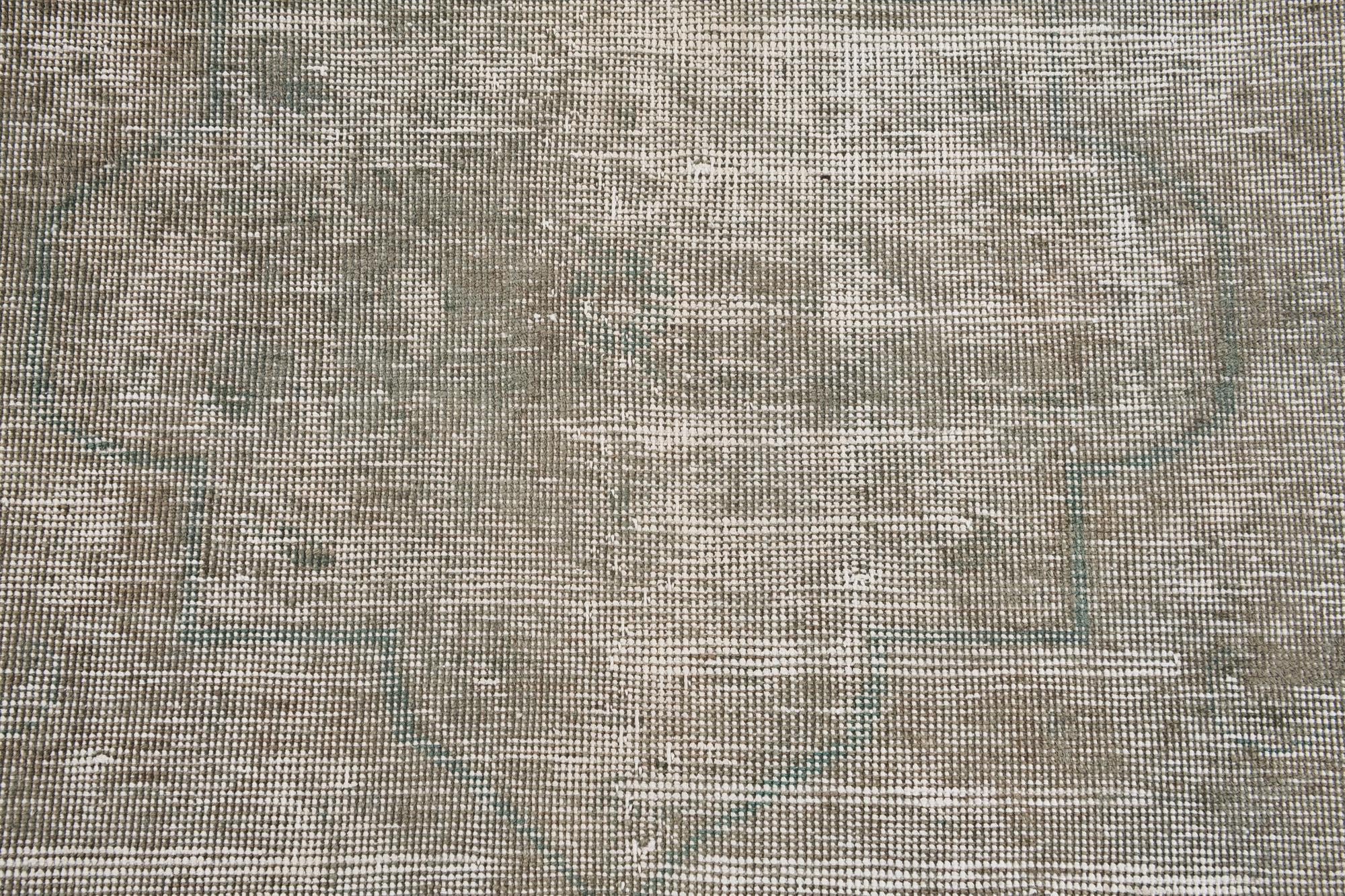 10' x 13' Hand Knotted Ultra Vintage Persian Wool Rug