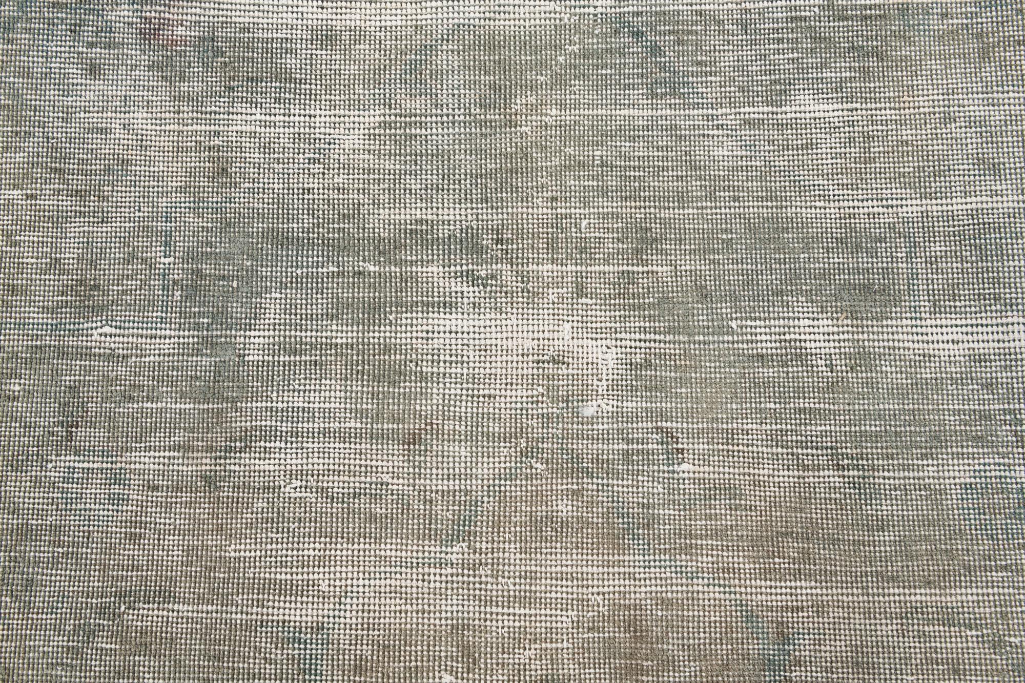 10' x 13' Hand Knotted Ultra Vintage Persian Wool Rug