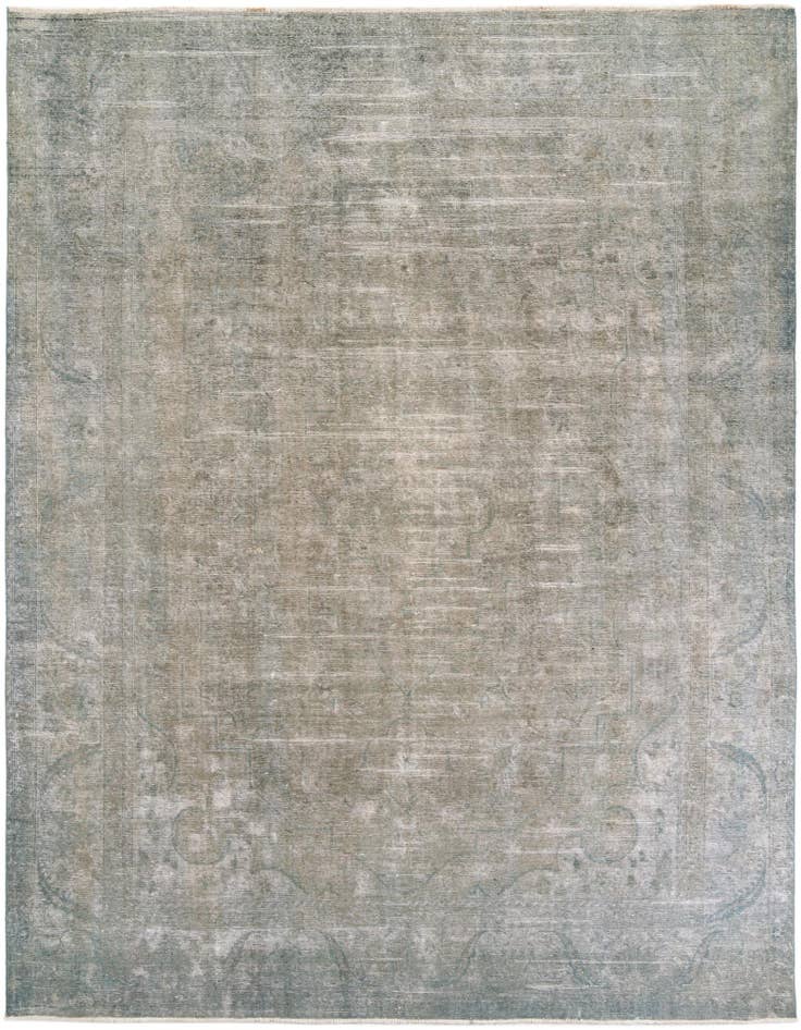Detail image of 10' x 13' Hand Knotted Ultra Vintage Persian Wool Rug