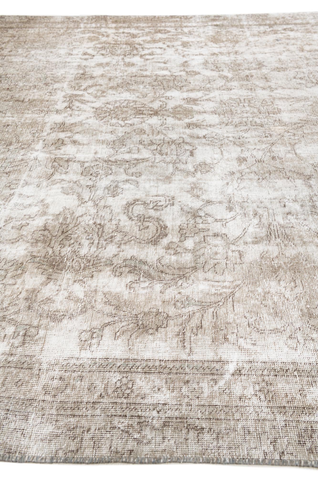8' x 10' 7 Hand Knotted Ultra Vintage Persian Wool Rug