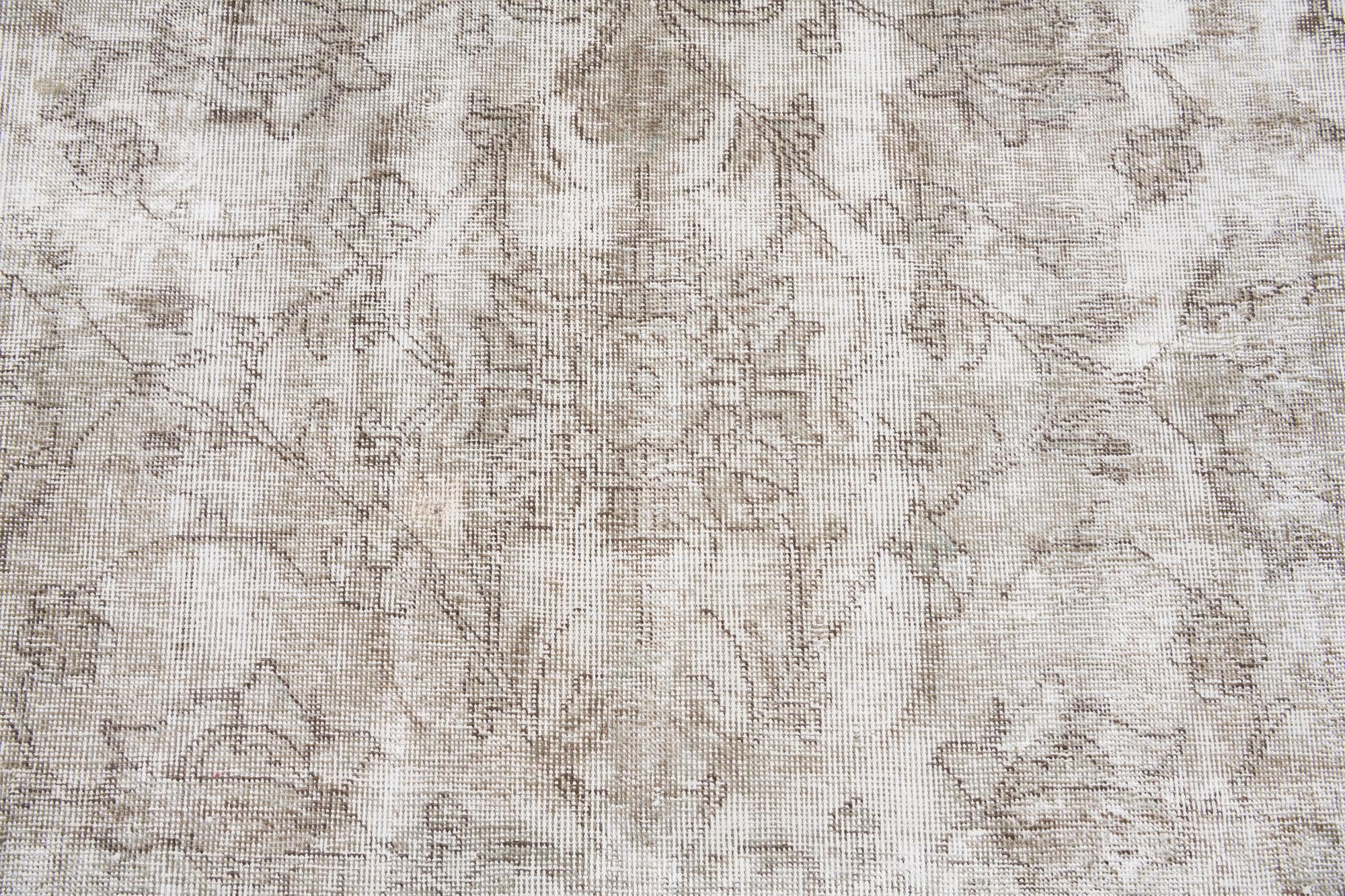 8' x 10' 7 Hand Knotted Ultra Vintage Persian Wool Rug