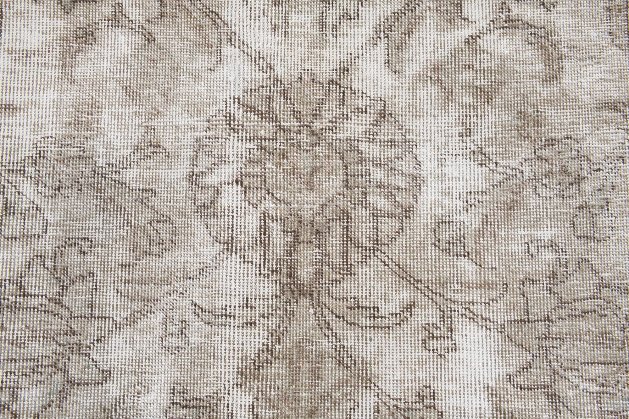 8' x 10' 7 Hand Knotted Ultra Vintage Persian Wool Rug