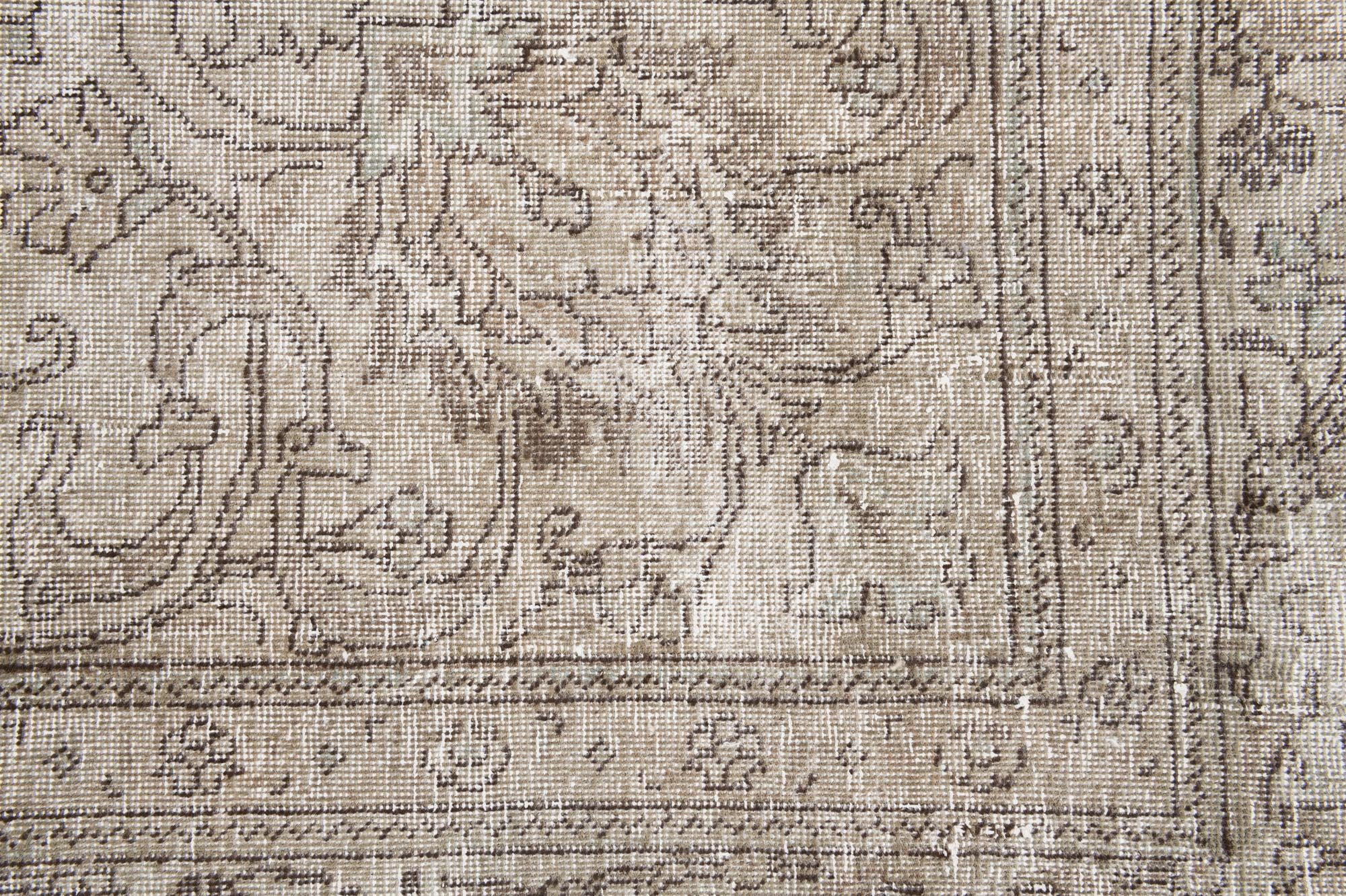 8' x 10' 7 Hand Knotted Ultra Vintage Persian Wool Rug