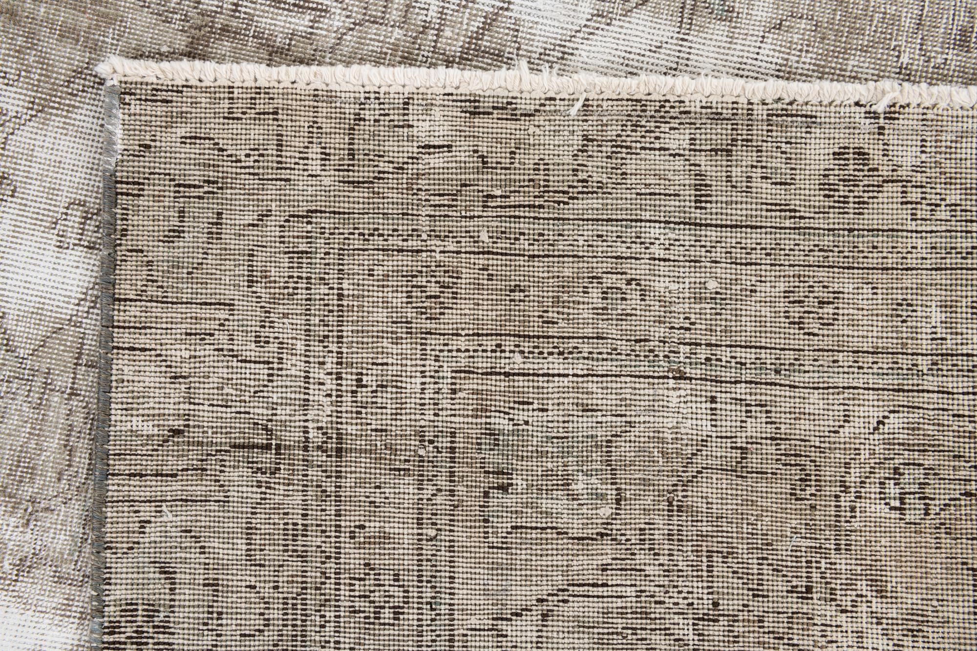 8' x 10' 7 Hand Knotted Ultra Vintage Persian Wool Rug