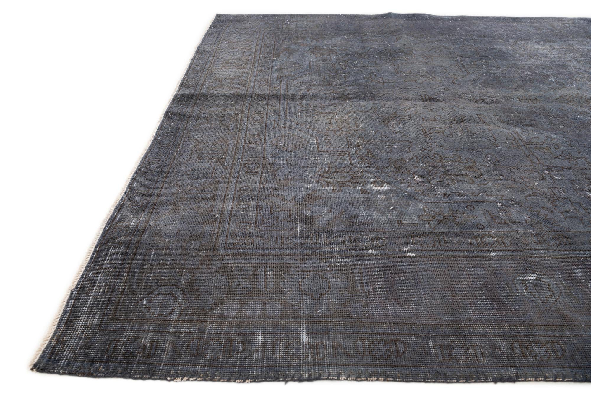 6' 6 x 9' 5 Hand Knotted Ultra Vintage Persian Wool Rug