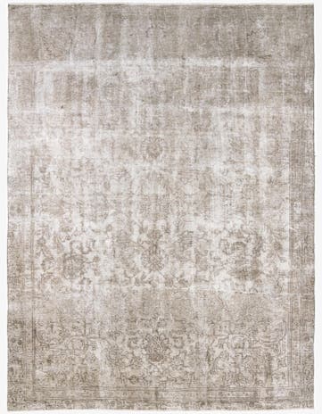 8' x 10' 7 Hand Knotted Ultra Vintage Persian Wool Rug