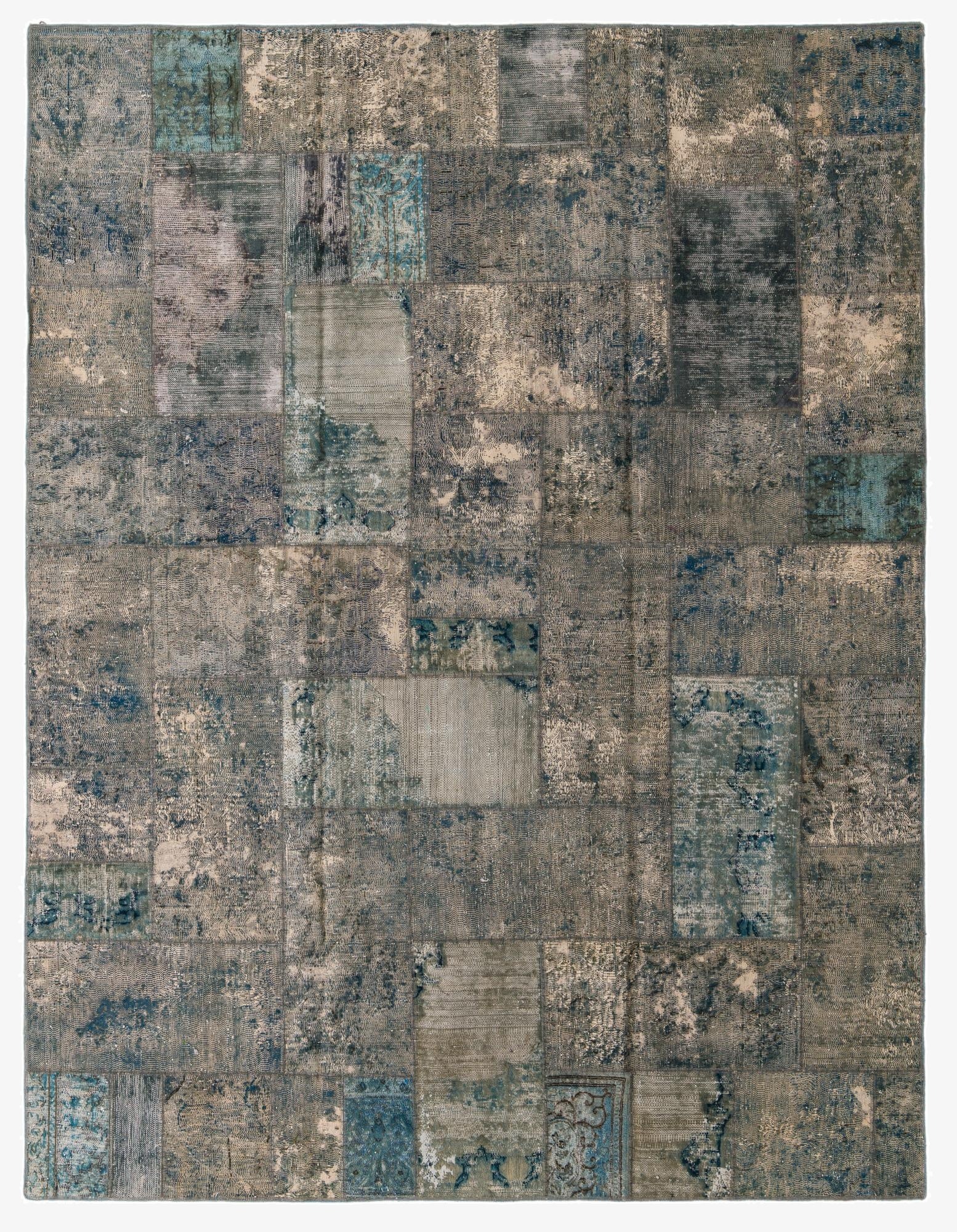 8' x 10' 4  Hand Knotted Ultra Vintage Persian Wool Rug