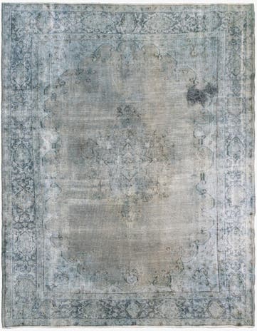 9' 3 x 11' 10 Hand Knotted Ultra Vintage Persian Wool Rug