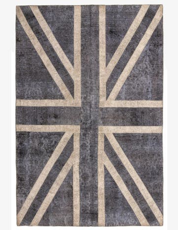 6' 8 x 10' Hand Knotted Ultra Vintage Persian Wool Rug