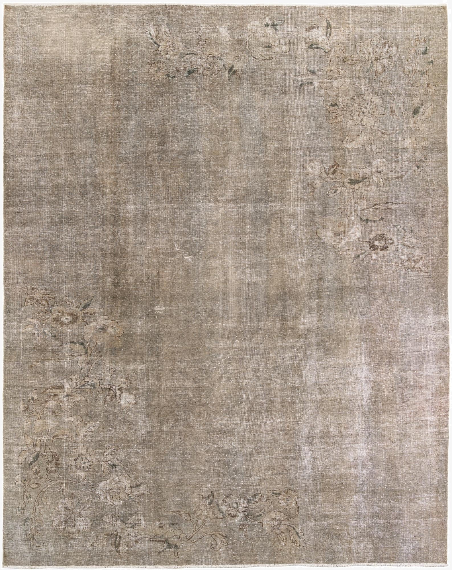 9' 7 x 12' 5  Hand Knotted Ultra Vintage Persian Wool Rug