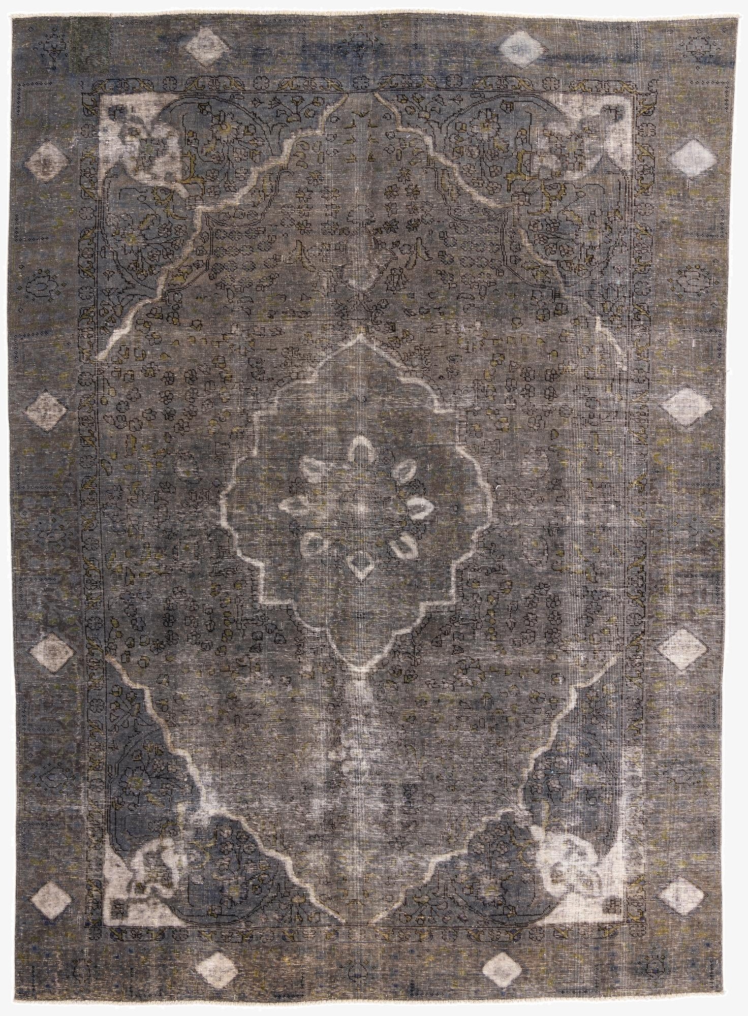 9' 1 x 12' 5  Hand Knotted Ultra Vintage Persian Wool Rug