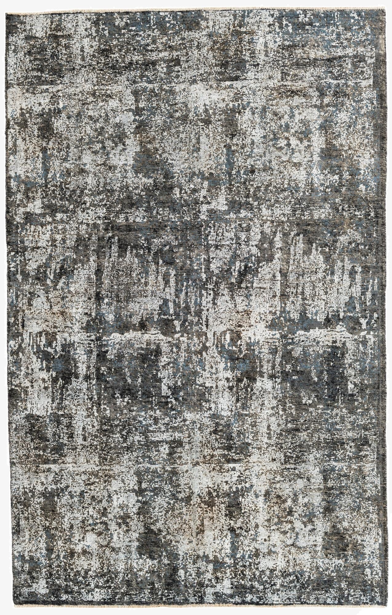 6' x 9' 5  Hand Knotted Ultra Vintage Persian Wool Rug