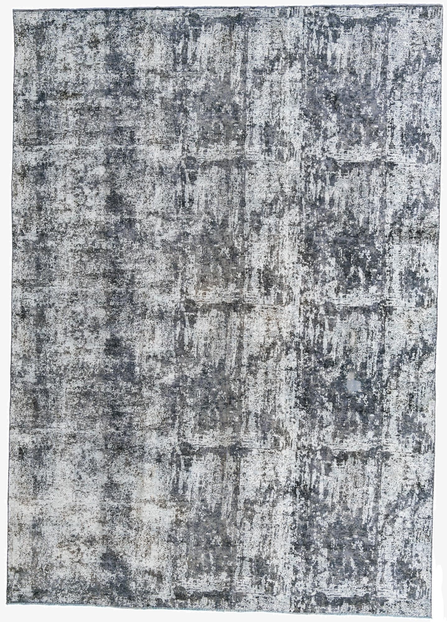 9' x 12' 6  Hand Knotted Ultra Vintage Persian Wool Rug