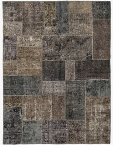 5' x 6' 8 Hand Knotted Ultra Vintage Persian Wool Rug