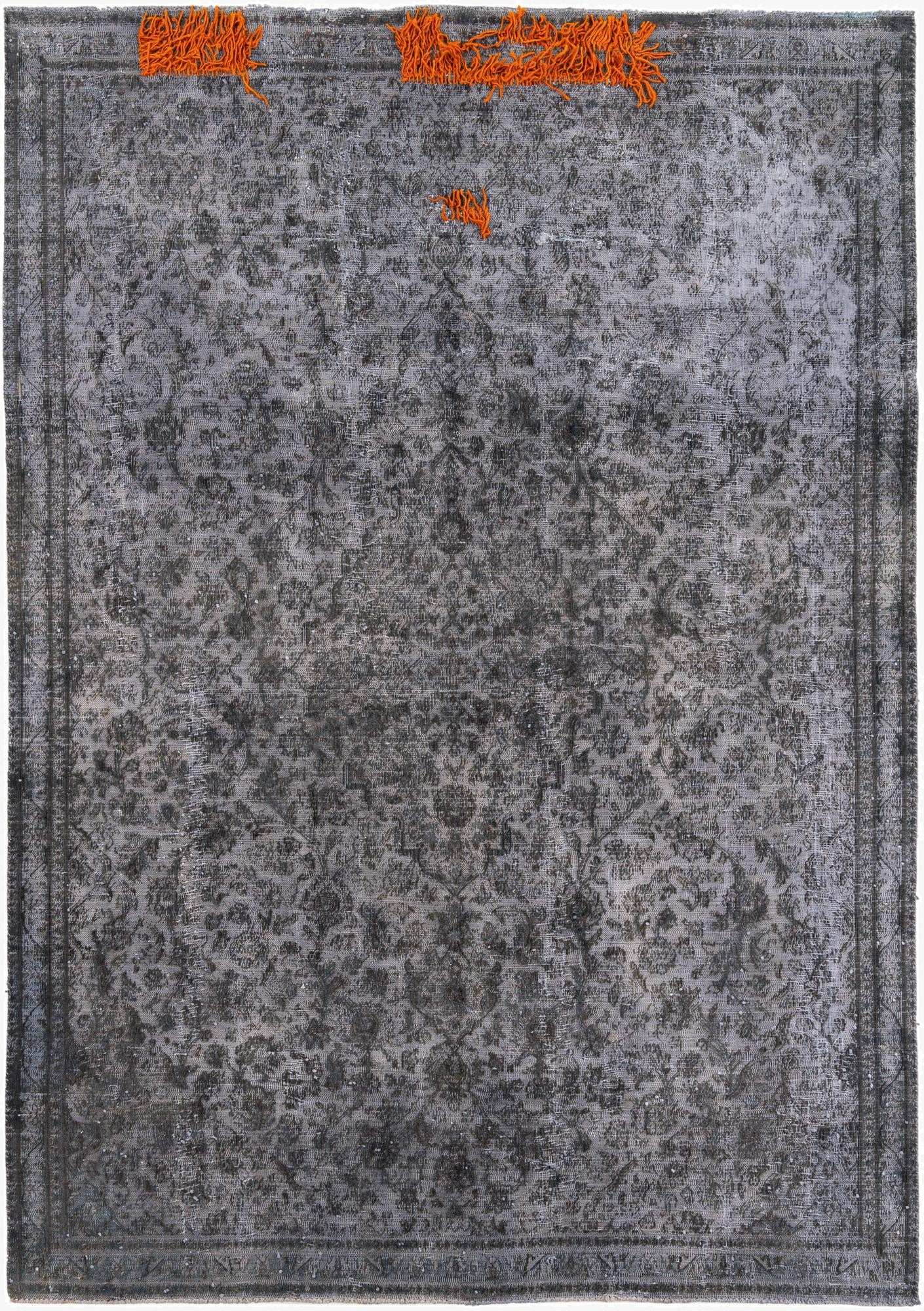 7' x 10' 4  Hand Knotted Ultra Vintage Persian Wool Rug