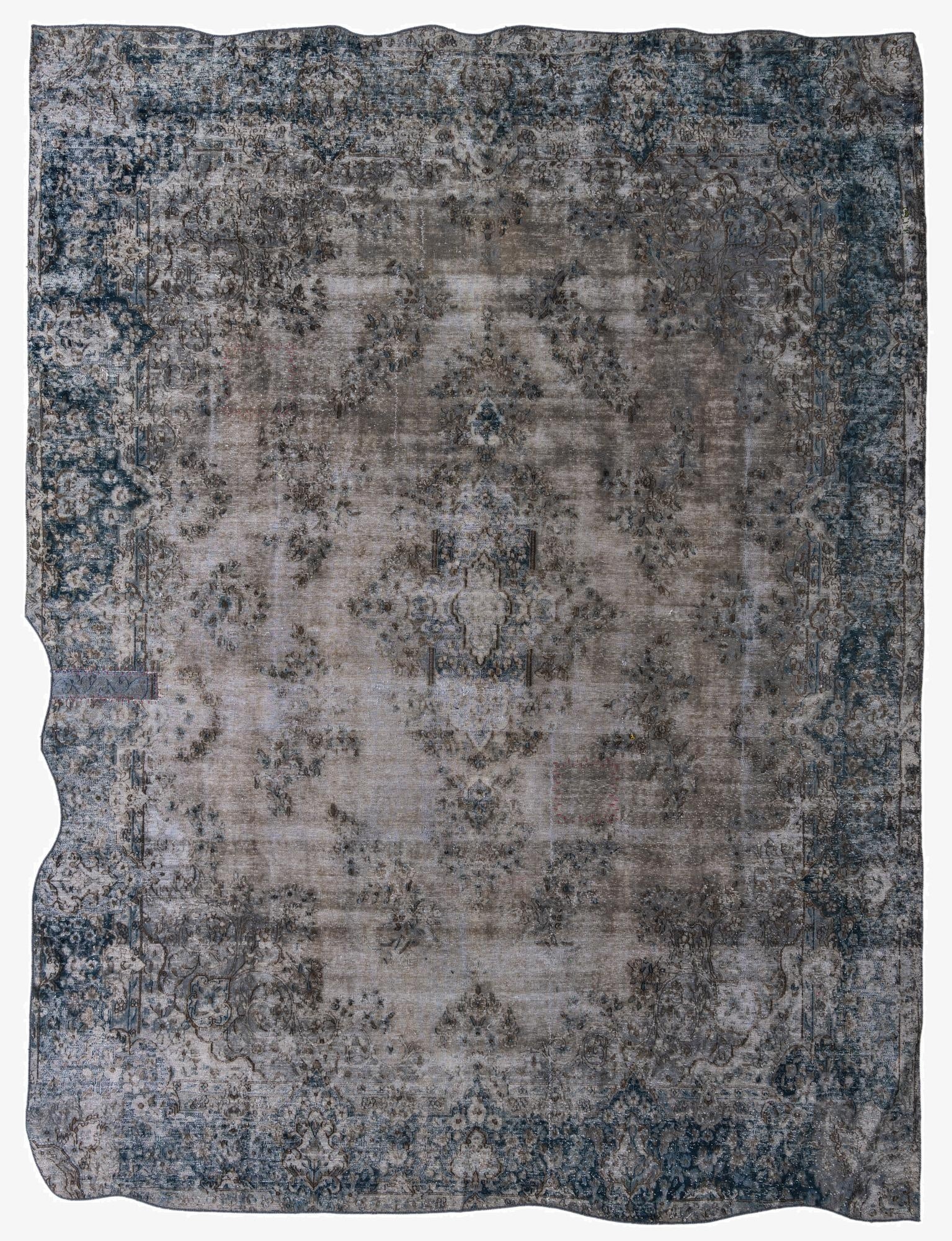 9' 2 x 12' 4  Hand Knotted Ultra Vintage Persian Wool Rug