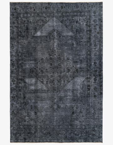 6' 11 x 10' 7 Hand Knotted Ultra Vintage Persian Wool Rug