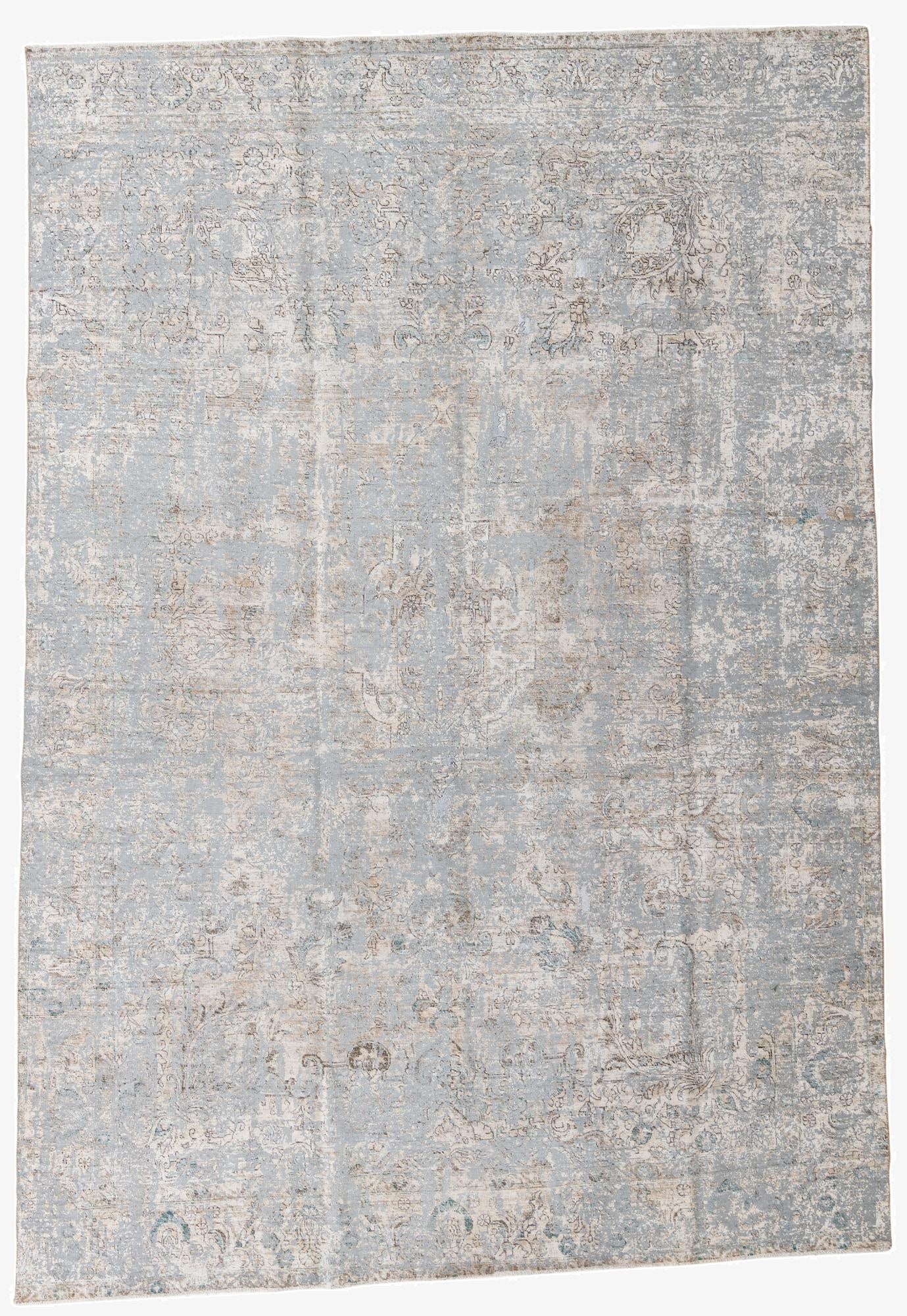 8' 6 x 12' 5  Hand Knotted Ultra Vintage Persian Wool Rug