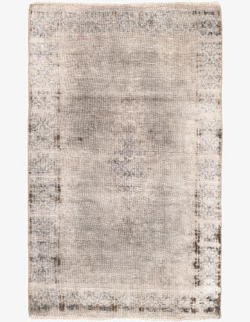 2' 10 x 4' 8 Hand Knotted Ultra Vintage Persian Wool Rug