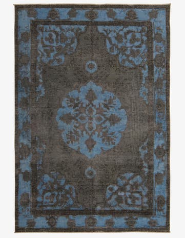 6' 3 x 9' 3 Hand Knotted Ultra Vintage Persian Wool Rug