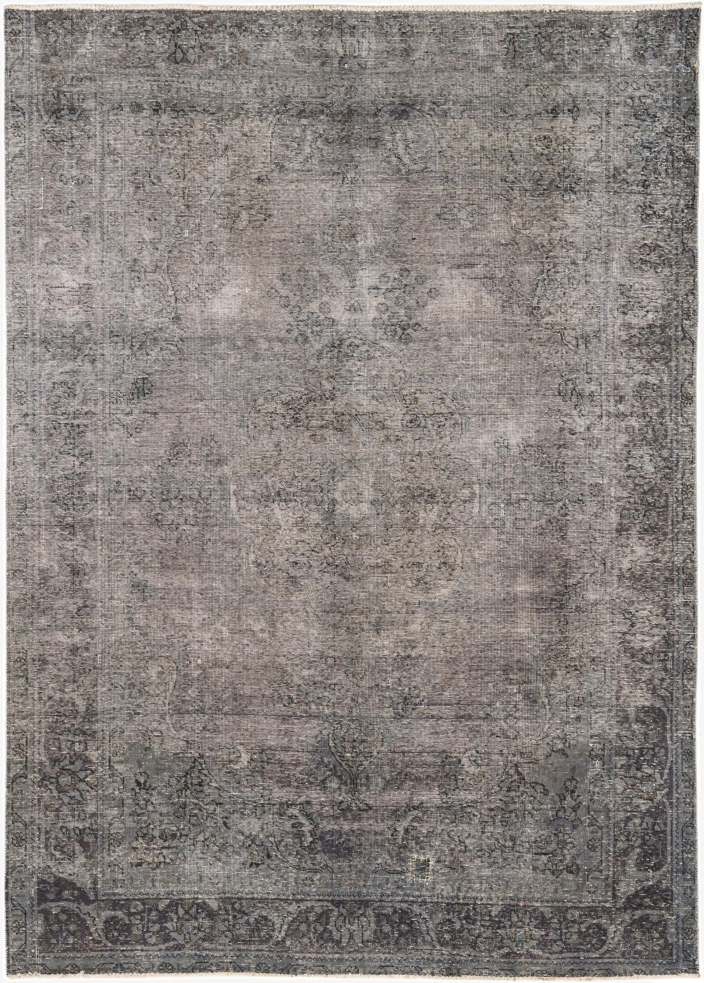 6' 8 x 9' 4  Hand Knotted Ultra Vintage Persian Wool Rug