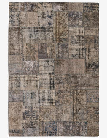 6' 8 x 9' 10 Hand Knotted Ultra Vintage Persian Wool Rug