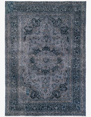6' 8 x 9' 4 Hand Knotted Ultra Vintage Persian Wool Rug