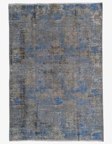 6' 8 x 9' 8 Hand Knotted Ultra Vintage Persian Wool Rug