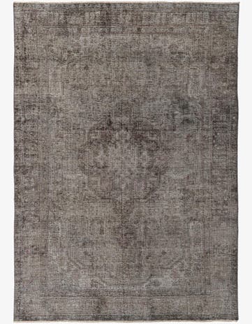 6' 8 x 9' 4 Hand Knotted Ultra Vintage Persian Wool Rug