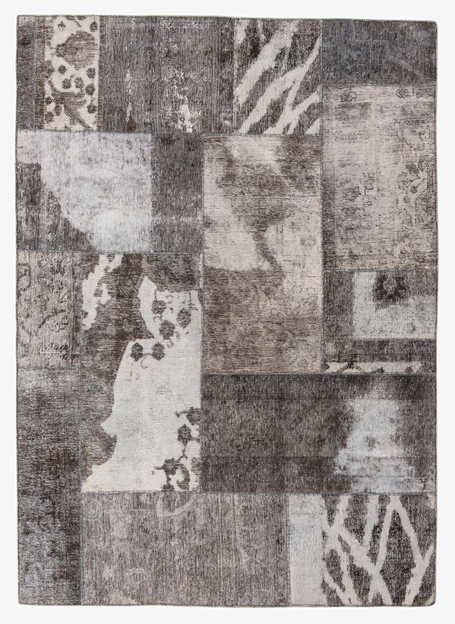 5' 10 x 8' 3  Hand Knotted Ultra Vintage Persian Wool Rug