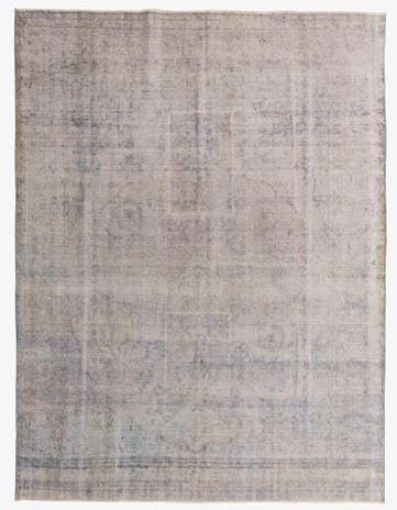 9' 5 x 12' 6 Hand Knotted Ultra Vintage Persian Wool Rug