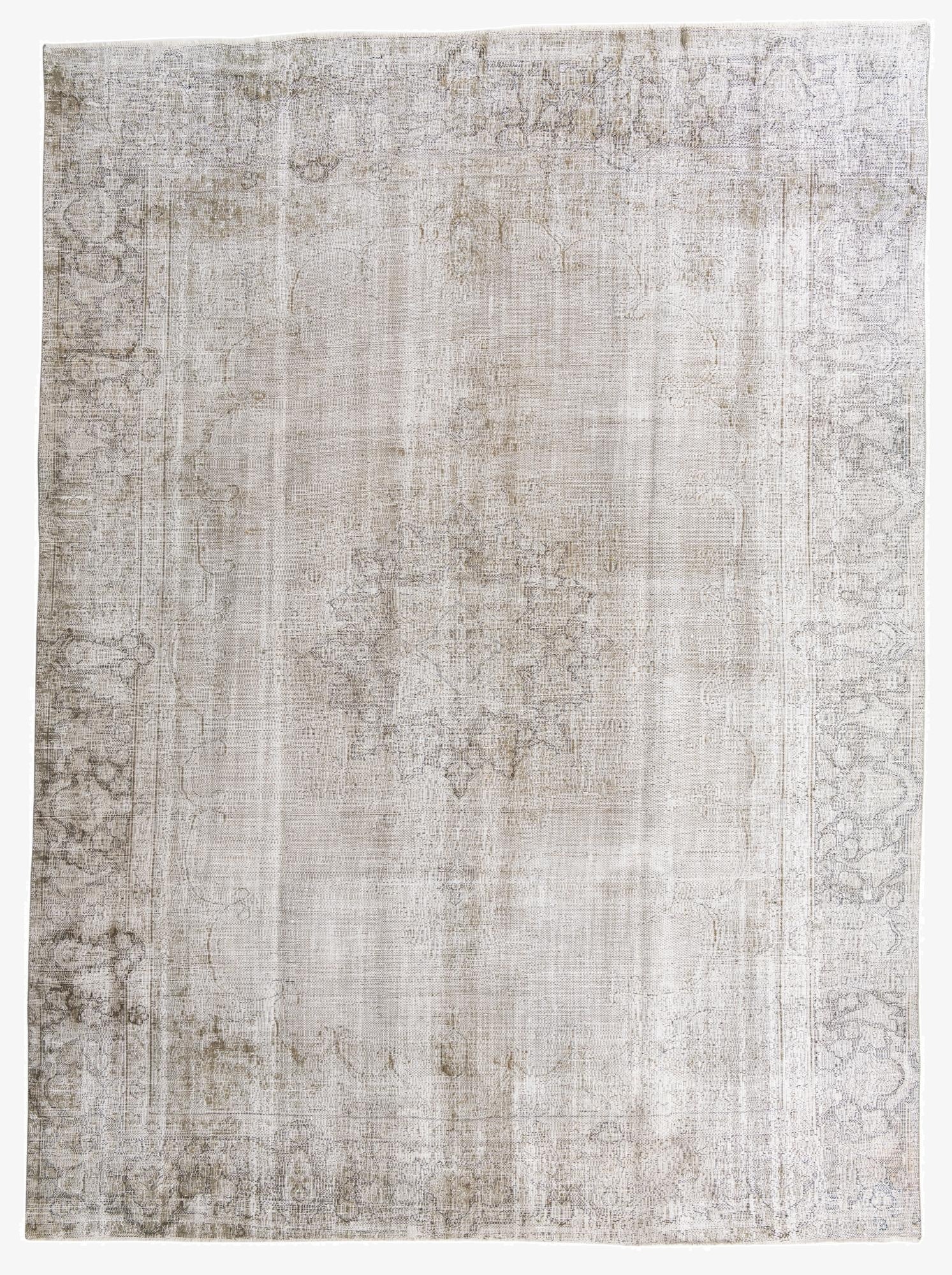 9' 3 x 12' 7  Hand Knotted Ultra Vintage Persian Wool Rug