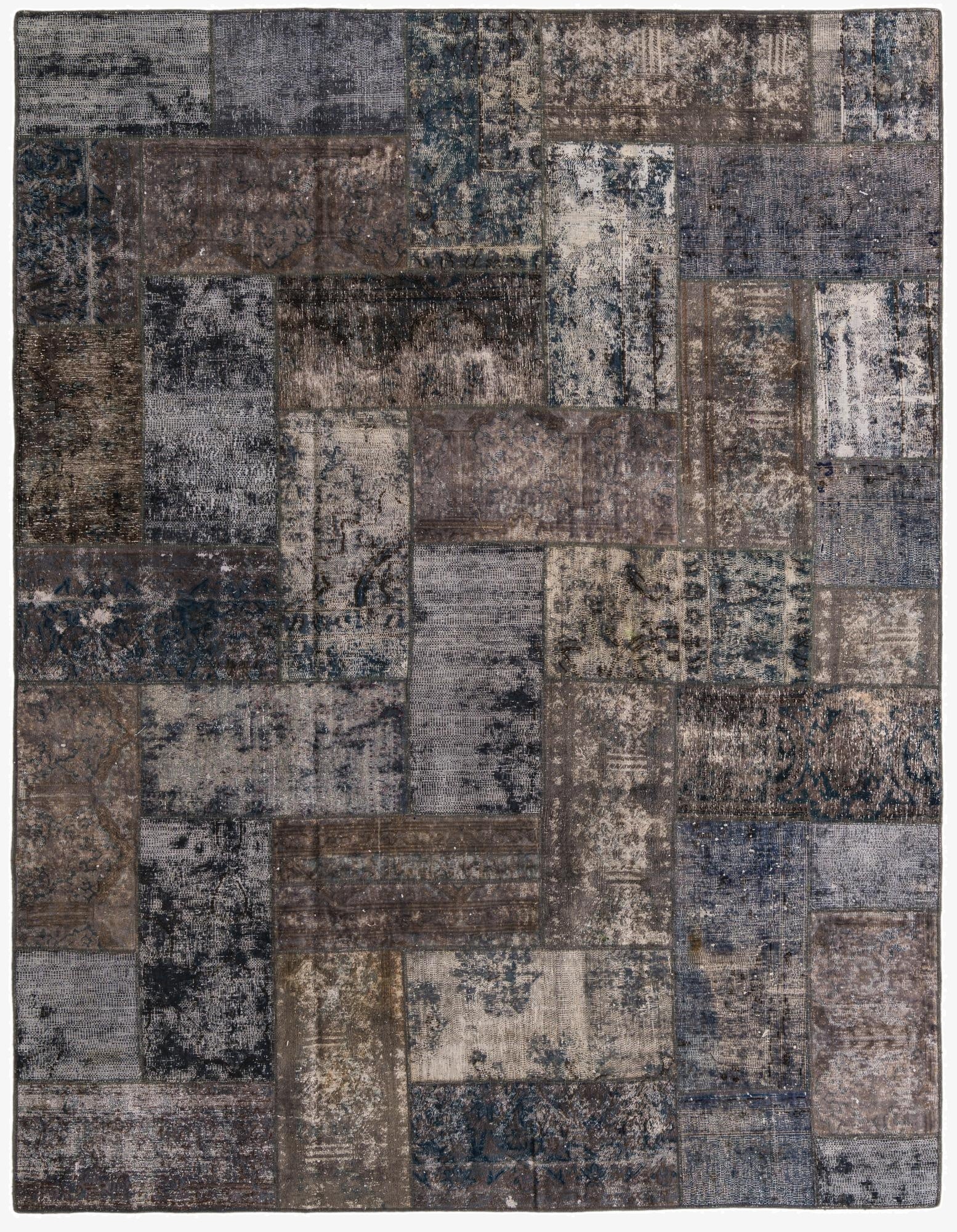 8' x 10' 3  Hand Knotted Ultra Vintage Persian Wool Rug