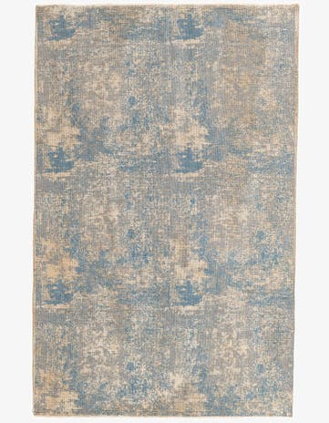 6' x 9' 4 Hand Knotted Ultra Vintage Persian Wool Rug