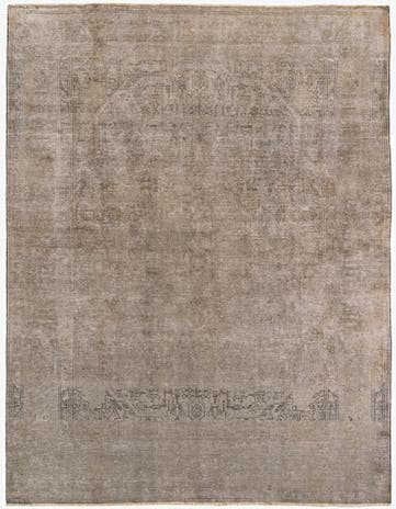 9' 7 x 12' 10 Hand Knotted Ultra Vintage Persian Wool Rug