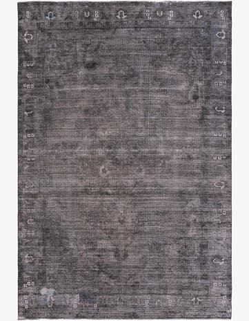 6' 4 x 9' 7 Hand Knotted Ultra Vintage Persian Wool Rug