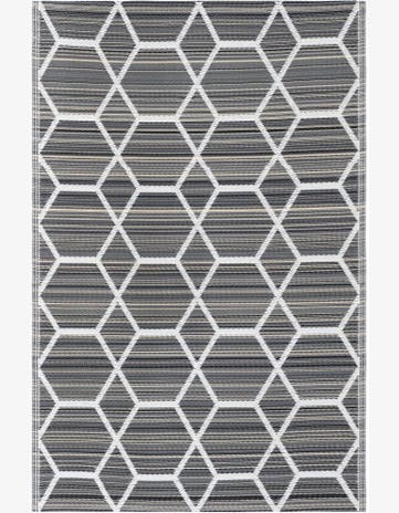 Gray Easy-Clean Vista Breeze Indoor / Outdoor Rug