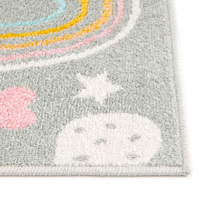 4' x 6' Clouds and Rainbows Whimsy Kids Rug