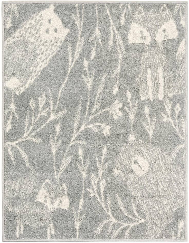 Detail image of 2' 2 x 2' 11 Animals Whimsy Kids Rug